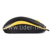 Мышь проводная PERFEO MOUNT USB (черный/желтый)