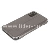 Чехол-книжка для Samsung Galaxy A41 Brauffen (горизонтальный флип) серебро (пакет)