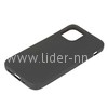 Задняя панель для  iPhone 12/12 Pro 6.1"  Силикон матовый (черная)