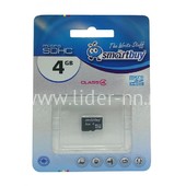 Карта памяти MicroSD 4GB SmartBuy К4 (без адаптера)