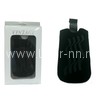 Футляр IPhone5 8Gb черный "Волна" (замша) в/к 122х73мм
