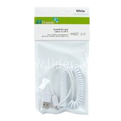 USB кабель Lightning 1.0м витой/белый (ELTRONIC) USB кабель Lightning 1.0м витой/белый (ELTRONIC)