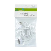 USB кабель Samsung Galaxy Tab (передача данных + заряд) 1.0м витой (белый) (ELTRONIC)