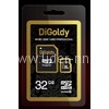 Карта памяти MicroSD 32GB DiGoldy K10 (с адаптером)