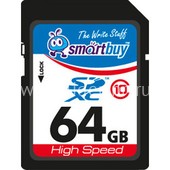 Карта памяти MicroSD 64GB SmartBuy К10 (без адаптера)