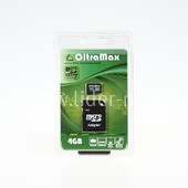 Карта памяти MicroSD 4GB OltraMax К4 (с адаптером)