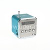 Колонка (TD-V26) USB/Micro SD/FM/дисплей/подсветка (голубая)