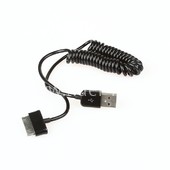 USB кабель Samsung Galaxy Tab  1м (черный/витой) (Лидер)