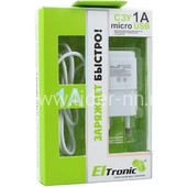 СЗУ ELTRONIC Micro USB (1000mAh) в коробке (белый) СЗУ ELTRONIC Micro USB (1000mAh) в коробке (белый)
