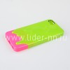 Задняя панель для  iPhone5 Мороженое пластик (зеленый/розовый)