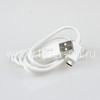 USB кабель micro USB 1.0м (в пакете) белый