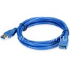 Кабель-удлинитель USB 3.0 <Am-->Af> 2м синий (пакет)