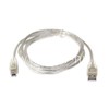 Кабель SmartTrack USB 2.0 A-->B 5,0м прозрачный (пакет)