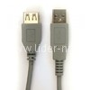 Кабель-удлинитель USB 2.0 <Am-->Af> 1,0м серый (пакет)