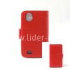 Чехол-книжка для HTC Desire V T328w (боковой флип) красная