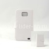 Чехол-книжка для Samsung Galaxy S2 i9100 (боковой флип) белая