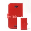 Чехол-книжка для HTC One X (боковой флип) красная