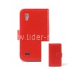 Чехол-книжка для LG Optimus L9 (боковой флип) красная