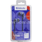 Наушники DEFENDER Pulse-420/63423 с микрофоном (черный/синий) Наушники DEFENDER Pulse-420/63423 с микрофоном (черный/синий)