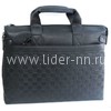 Сумка для ноутбука кожаная 40х30см (черная)