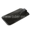 Футляр HTC Desire C черный (кожа)