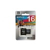 Карта памяти MicroSD 16GB Silicon Power К4 (2 адаптера-SD/miniSD) 