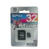 Карта памяти MicroSD 32GB Silicon Power К4 (с адаптером) 