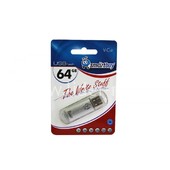 USB Flash  64GB SmartBuy V-Cut серебро