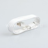 USB кабель micro USB 1.5м пластиковый держатель) КРУГЛЫЙ белый