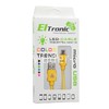 USB кабель  для micro USB LED  1.0м (в коробке) желтый (ELTRONIC)
