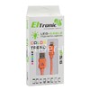 USB кабель для iPhone 5/6/6Plus/7/7Plus 8 pin подсветка 1.0м (в коробке) оранжевый (ELTRONIC)