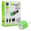 СЗУ ELTRONIC COLOR TREND для iPhone5/6/6Plus/7/7Plus с USB выходом (1000mAh) коробка (зеленый)