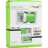 СЗУ ELTRONIC COLOR TREND для iPhone5/6/6Plus/7/7Plus с USB выходом (1000mAh) коробка (зеленый)