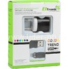 СЗУ ELTRONIC COLOR TREND Micro USB с USB выходом (1000mAh) коробка (черный)