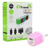 СЗУ ELTRONIC COLOR TREND Micro USB с USB выходом (1000mAh) коробка (розовый)
