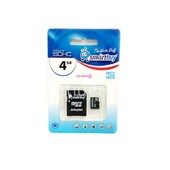 Карта памяти MicroSD 4GB SmartBuy К4 (с адаптером)