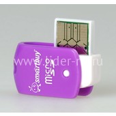Картридер Smartbuy (SBR-706-F) для Micro SD (фиолетовый) Картридер Smartbuy (SBR-706-F) для Micro SD (фиолетовый)