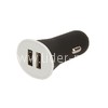 Автомобильное ЗУ 2 USB выхода (2100mAh) покрытие Soft Touch (черный)