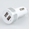 Автомобильное ЗУ 2 USB выхода (1000mAh/2100mAh) покрытие Soft Touch (цвет в ассортименте)