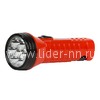 Светодиодный фонарь Smartbuy 7 LED с прямой зарядкой (красный)