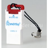 Картридер Smartbuy (SBR-707-R) для Micro SD (красный) Картридер Smartbuy (SBR-707-R) для Micro SD (красный)