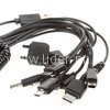 USB кабель для ЗУ с 10 переходниками(IP4/mini/microUSB/Sam D880/Tab/Nok6600/6101) витой