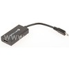 MHL адаптер для смартфонов (micro USB-HDMI) черный (в пакете)