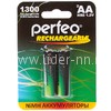 Аккумулятор Perfeo LR6/2BL 1300mAh (AA)