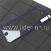 Защитное стекло на экран для  iPhone6/6S с окантовкой (синее)