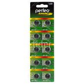 Батарейка алкалиновая Perfeo AG10 LR1130/10BL A389 Батарейка алкалиновая Perfeo AG10 LR1130/10BL A389
