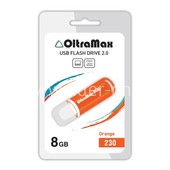 USB Flash 8GB Oltramax (230) оранжевый