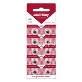 Батарейка алкалиновая Smartbuy AG 1 LR621/10BL A364 Батарейка алкалиновая Smartbuy AG 1 LR621/10BL A364