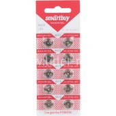 Батарейка алкалиновая Smartbuy AG13 LR44/10BL A76 Батарейка алкалиновая Smartbuy AG13 LR44/10BL A76