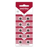 Батарейка алкалиновая Smartbuy AG 2 LR726/10BL A396 Батарейка алкалиновая Smartbuy AG 2 LR726/10BL A396